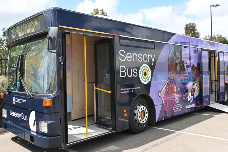 Exterior view of the Autism SA sensory bus